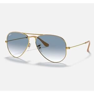 Ray-Ban Aviator Blue Gradient with Gold Rims Brand New